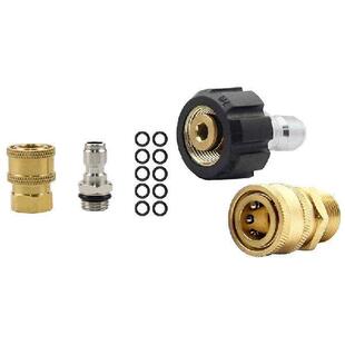 1Set Pressure Washer Adapter Set,1/4 Inch Quick Disconnect