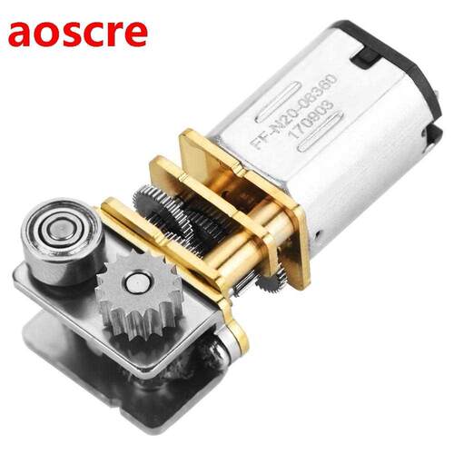 12V Micro gear motor 11RPM N20 Right Angle Metal Gearbox Mic