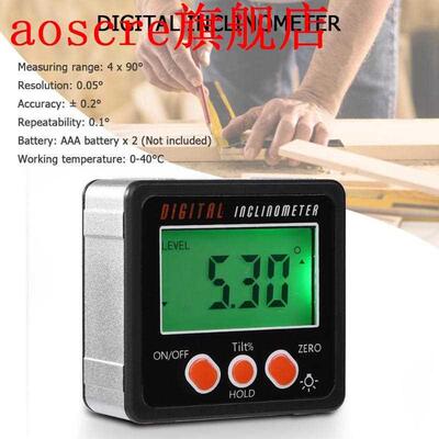 0-360 Mini Digital Protractor Inclinometer Angle Finder Beve