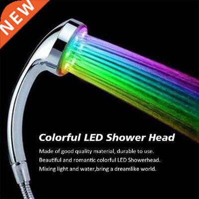 Hot 1pcs 7 Color Hand Shower Handing Led Shower Head with