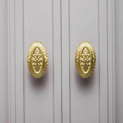 European-style luxury brass golden small handle cabinet ward