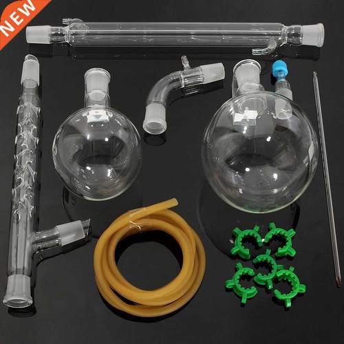 1000ml Distillation Apparatus Lab Chemistry Glassware Kit Se