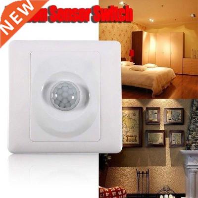 220V Automatic Infrared PIR Body Motion Sensor Switch Wall