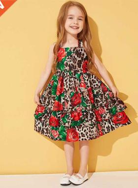 2022 Little Kids Dresses Summer Girl Dress 2T 4T 6T Sleevele