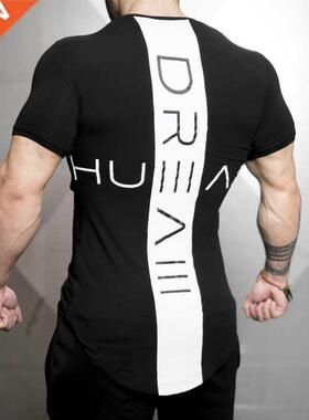 Long Fitness Sport T Shirt Men Rashgard Male Running Shirt G