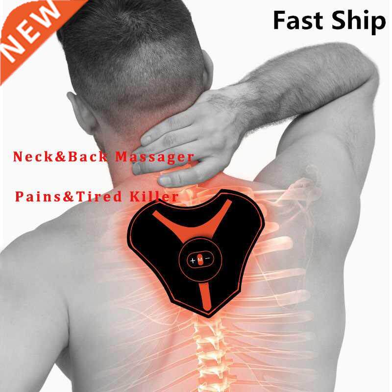 Mini Back And Neck Massager EMS Health Care Tens Machine Shi