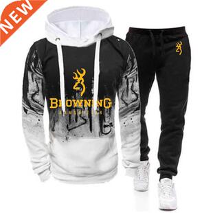 BROWNING 2021 Men’s New Spring Autumn 2 Piece Tracksuit Hoo