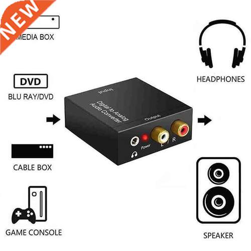 Protable 3.5mm Jack Coaxial Audio Decoder Amplifier Opti
