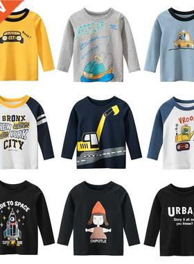 Baby Boys Shirts 2021 New Boys Autumn Tops T shirts Kids Car
