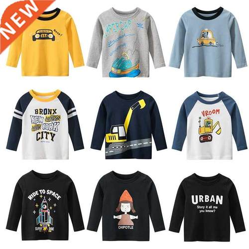Baby Boys Shirts 2021 New Boys Autumn Tops T shirts Kids Car