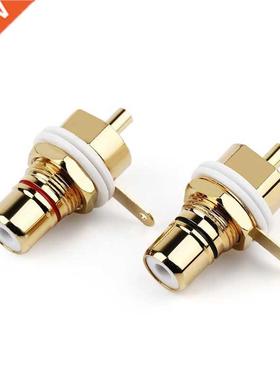 RCA Plug Connector Female Socket Connectors Chassis Panel Mo