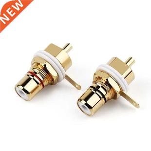 RCA Plug Connector Female Socket Connectors Chassis Panel Mo