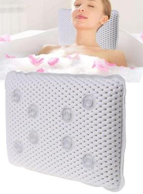 29x20cm Non-slip Bathtub Pillow Soft Bath SPA Headrest Water
