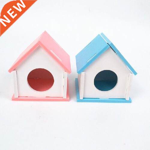 Hamster House Cage Wood Bed Small Animal Pet Guinea Pig