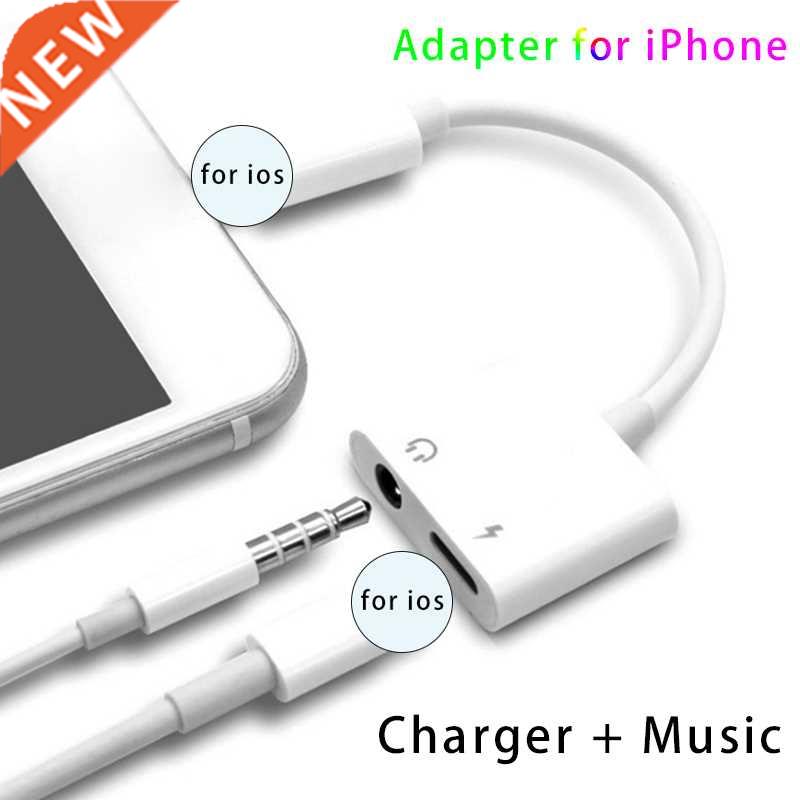 2 IN 1 Audio Adapter Charging Earphone Cable For iPhone 13 1