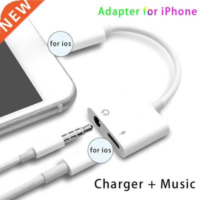 2 IN 1 Audio Adapter Charging Earphone Cable For iPhone 13 1
