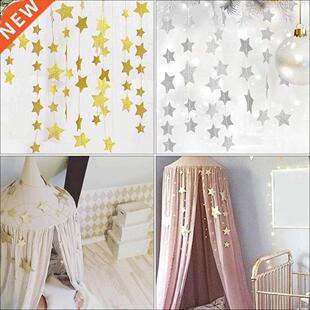 Mosquito Net Hanging Decoration Gold Silver Sparkling Stars