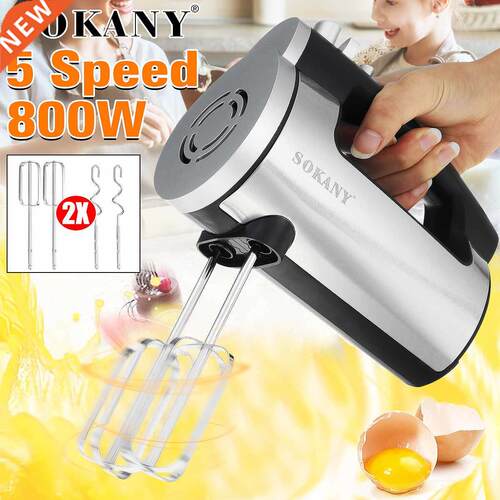 SOKANY Electric Hand Mixer Whisk Egg Beater Cake Baking 5
