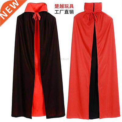 儿童披风斗篷带帽万圣节红黑面立领死神海盗化妆道具Death cloak