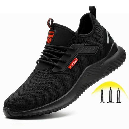 Indestructible Shoes Men Work Safety Shoes with Steel Toe Ca