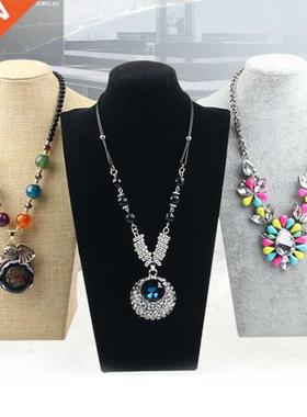 Flannelette Portrait Necklace Display Stand Holder Jewellry