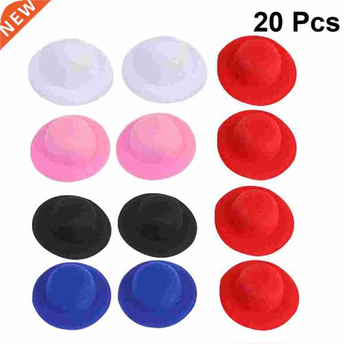 20pcs  Mini Hats Ornaments Billycock Decoration Craft