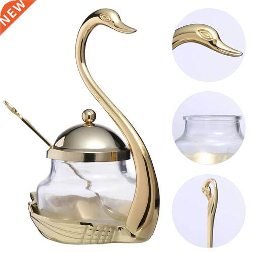 1Pc Condiment Pot Glass Condiment Container Kitchen