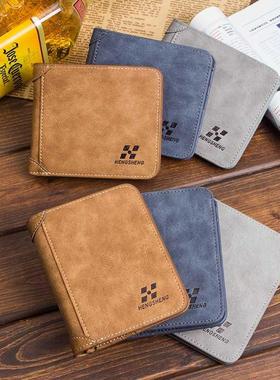 New Men's Leather Bifold Wallet Slim Hipster Cowhide Credit