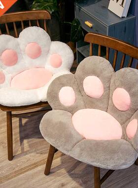 Cute Cat Paw Back Pillows Plush Chair Cushion Animal Child S