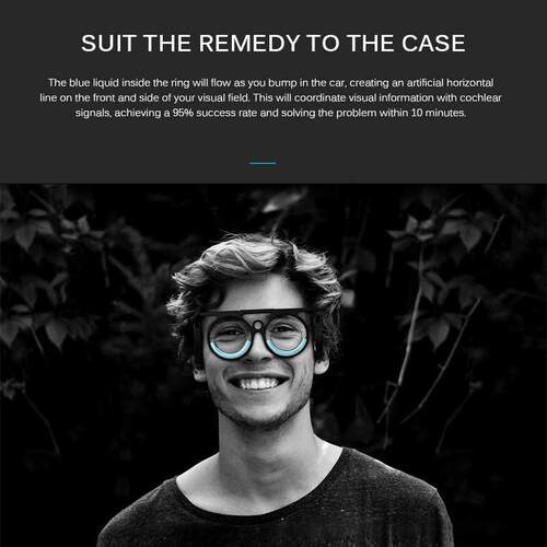 Portable Lensless Glasses Anti-sickness Glasses for Cars, Sh