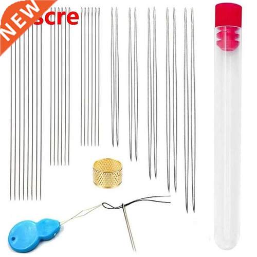 33PCS Beading Needles Set 5 Size 10 Pcs Big Eye Needles and