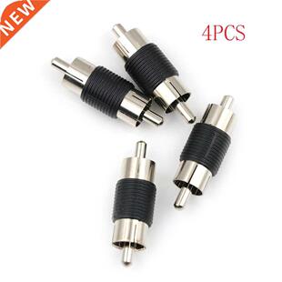 4 Pieces RCA Male to Male RCA Coupler Connector Adapter