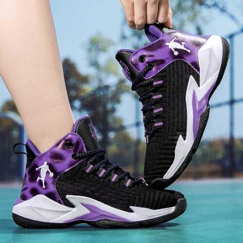 Kids Basketball Sneakers Breathable Lightweight Children Sho