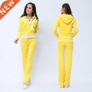 Spring/Fall 2021 Women's Brand Velvet Fabric Tracksuits Velo