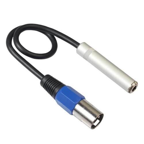 0.3m XLR 3Pin Male to 6.35mm Female ereo Jack Audio Cable