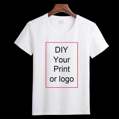 Customized Print T Shirt Women's Man DIY Photo Logo Brand To