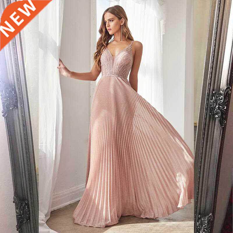 In Stock 2021 Sexy Pink Long Prom Dresses Gala Spaghetti Bea使用感如何?