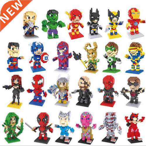 Blocks Cartoon anime Super Heroes Endgame iron man Captain A