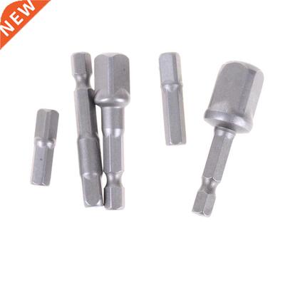 5Pcs Socket Adapte Bits Set Hex Drill Nut Driver Power Shank