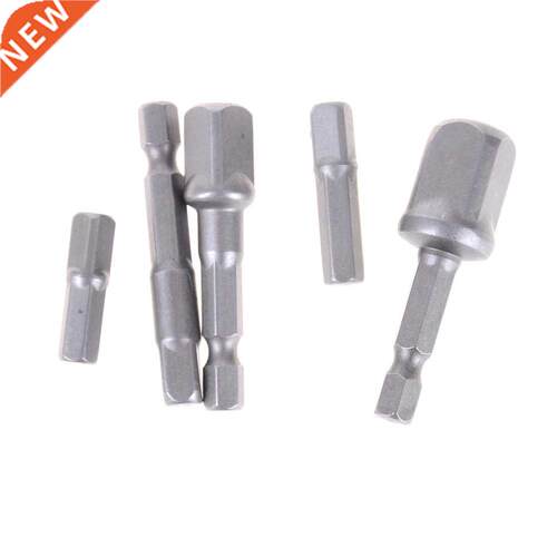 5Pcs Socket Adapte Bits Set Hex Drill Nut Driver Power Shank