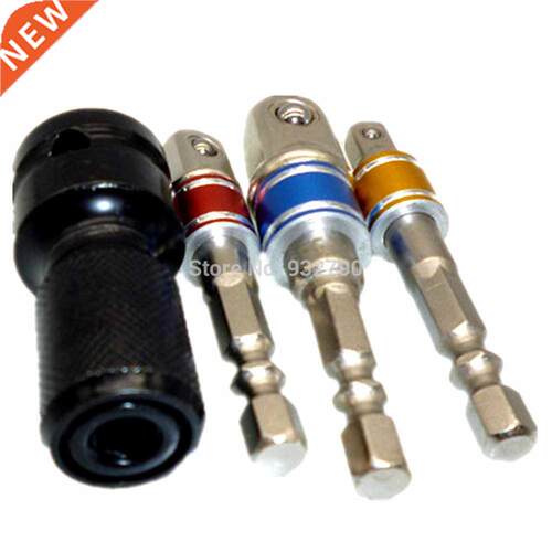 Wrench 1/2 Drve To 1/4 Hex Converter W/ 3pcs 1/4