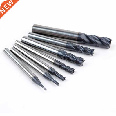 7pcs 50 Degree Tungsten Carbide End Mill Set 4 Flutes End Mi