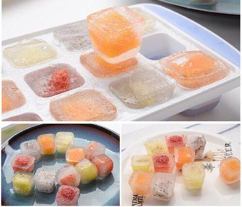 21-cell Ice Cube Trays Reusable Silicone Ice cube Mold BPA