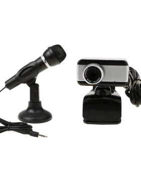 3.5mm Jack Stereo Plug Microphone Mic w/ Stand +US Wec f