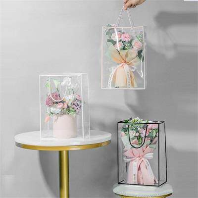 PVC Transparent Gift Bag Perfume Cosmetic Packaging Bags