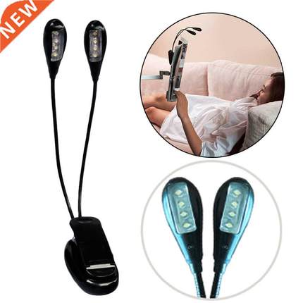 8 LED Book Reading Table Lamp Super Bright Goosenecks Clip-o