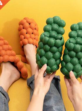 Women Funny Litchi Slippers Soft EVA Lovers Indoor Massage S