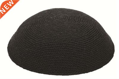 HIGH QUALITY HANDMADE BLA KNITTED YARMULKE KIPPAH KIPPOT DIF