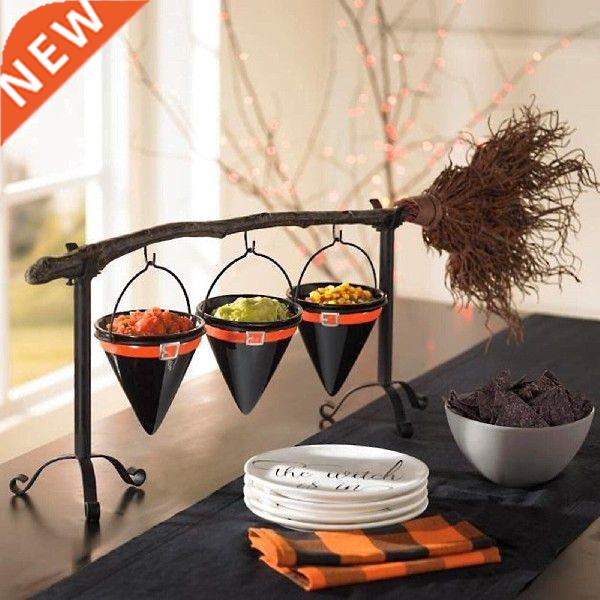 Halloween Bowl Rack with Detachable Basket Creative Holiday