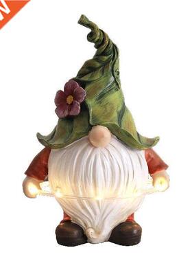 Resin Gnome Garden Figurine Faceless Beard Doll Playing